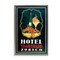Stupell Industries Vintage Hotel Zurich with Lobster Floating Frame Design by Marcus Jules